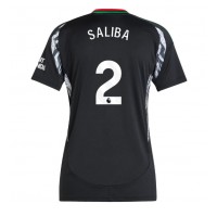 Arsenal William Saliba #2 Replica Away Shirt Ladies 2024-25 Short Sleeve